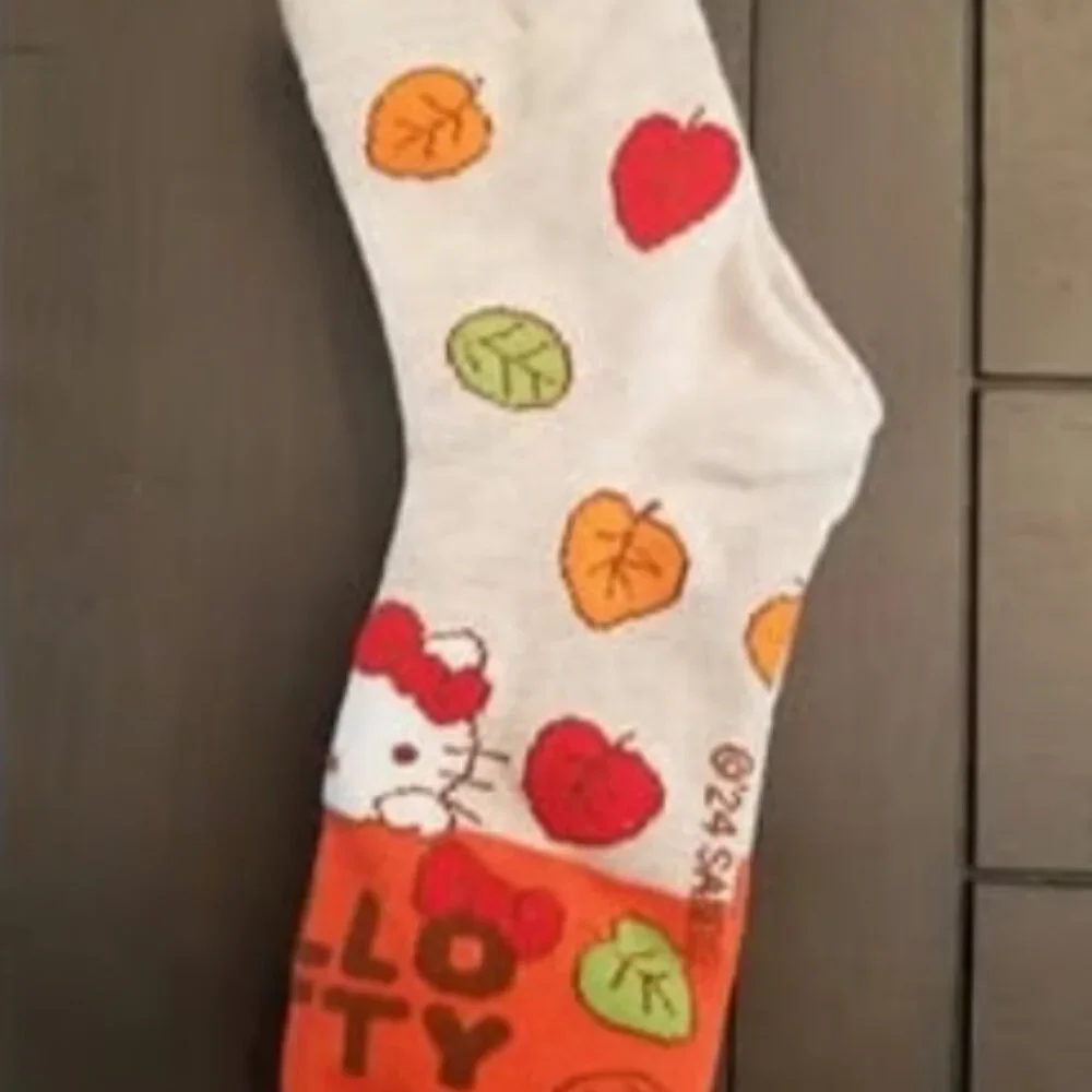 Hello Kitty Fall Leaves & Pumpkin Spice Socks